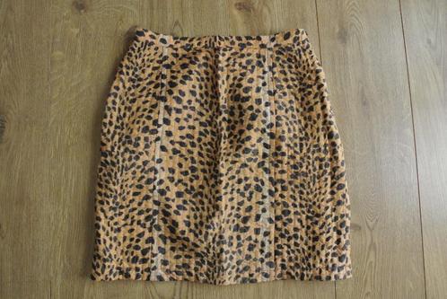 Rena Lange rok S luipaard print, Kleding | Dames, Rokken, Gedragen, Maat 36 (S), Bruin, Boven de knie, Ophalen of Verzenden