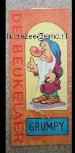 gezocht oud disney sneeuwwitje de beukelaer chocolade wikkel, Ophalen of Verzenden, Gebruikt, Verpakking