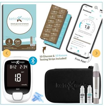 Keto-Mojo GKI Basic Starterskit + 120 teststrips beschikbaar voor biedingen