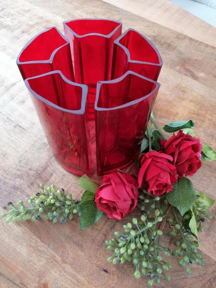 5 delige vintage Vaas bij Lebber Per Ivar Ledang Puntgaaf, Huis en Inrichting, Woonaccessoires | Vazen, Zo goed als nieuw, Overige kleuren