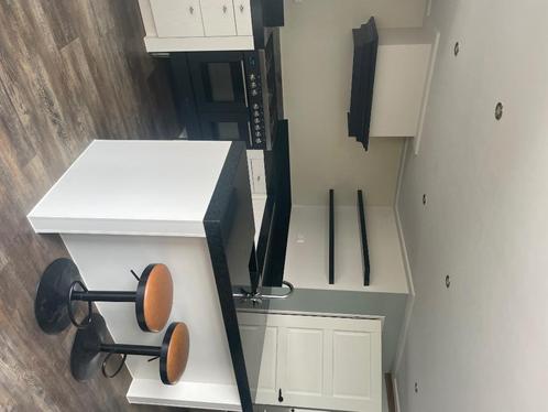 Aanrecht, Huis en Inrichting, Keuken | Complete keukens, Gebruikt, U-keuken, Wit, Graniet of Steen, Hoogglans of Gelakt, Ophalen