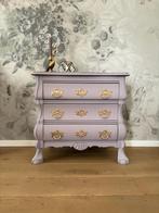 Schitterend Lila Buikkastje ~ ladekastje met Gouden Details, Huis en Inrichting, Kasten | Ladekasten, Ophalen, Overige materialen