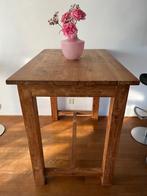 Hoge bartafel teak, Huis en Inrichting, Tafels | Eettafels, Ophalen, 100 tot 150 cm, Teakhout, 50 tot 100 cm
