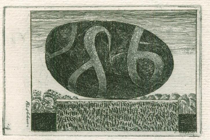 3179 Ex Libris Nederland : Henk Blokhuis, 1985, Antiek en Kunst, Kunst | Etsen en Gravures, Verzenden