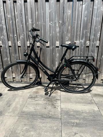 Cortina U1 N3 damesfiets mat zwart beschikbaar voor biedingen