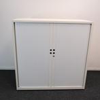 Roldeurkast, Gispen Meta, 120x47x118cm (bxdxh) Wit RD71, Gebruikt, 100 tot 150 cm, -, 100 tot 150 cm