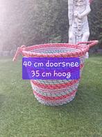 Handgemaakte mand van stof, Overige materialen, Mand, Rond, Ophalen of Verzenden