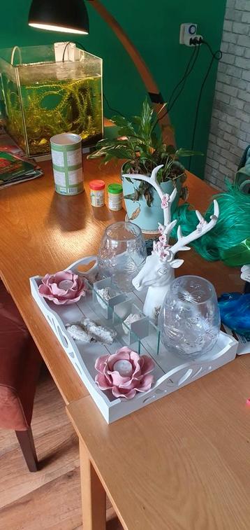 Prachtige edelhert tafeldecoratie voor in huis. beschikbaar voor biedingen