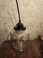 Glazen pot lamp, Glas, Ophalen of Verzenden, Zo goed als nieuw