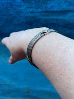 Vintage zilveren armband met oosterse ornamenten, Sieraden, Tassen en Uiterlijk, Armbanden, Ophalen of Verzenden, Gebruikt, Zilver