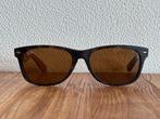 Unieke Ray-Ban RB2132 New Wayfarer zonnebril met opbergcase, Zonnebril, Bruin, Ophalen of Verzenden, Zo goed als nieuw