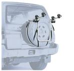 Peruzzo fietsendrager 2 fietsen | Reservewiel, Ophalen, 2 fietsen, Zo goed als nieuw, Achterklepdrager