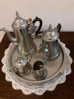 Zilver tin koffie en thee stel., Antiek en Kunst, Ophalen of Verzenden