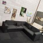 *SHOWROOMMODEL | Hoekbank | Antraciet | Leer | Bank | Sofa, Modern design antraciet leer hoekbank bank bankstel sofa, 250 tot 300 cm