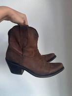 Vintage Y2K bruine leren western cowboy laarzen, Vintage, Bruin, Vintage, Lage of Enkellaarzen