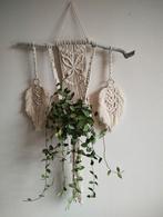 Mooie macramé plantenhanger met veren. Sisters Forever., Ophalen of Verzenden, Nieuw