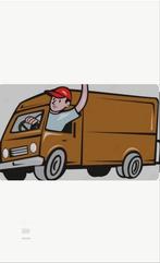 Cartoon Vrachtwagen met Chauffeur, Ophalen of Verzenden