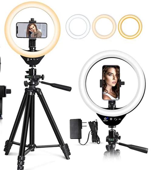 MVPower Ringlight (44 cm), incl standaard, Audio, Tv en Foto, Fotografie | Fotostudio en Toebehoren, Zo goed als nieuw, Overige typen