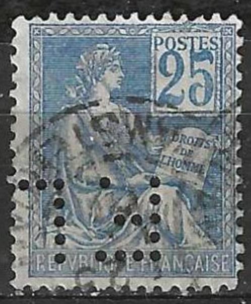 Frankrijk 1900/1901 - Yvert 118perf - Type Mouchon F.L (ST), Postzegels en Munten, Postzegels | Europa | Frankrijk, Gestempeld