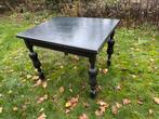 Vintage zwart geschilderde eetkamertafel met gedraaide poten, Ophalen