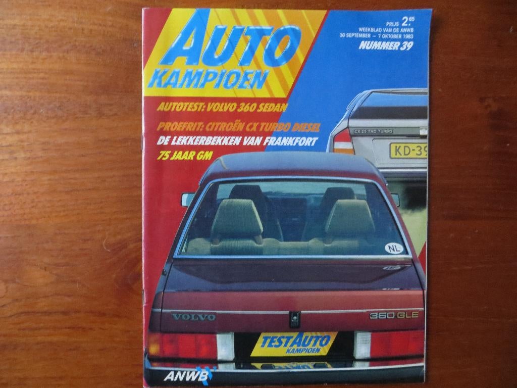 Autokampioen 39 1983 Citroën CX TD, Volvo 360 sedan, Lomax, Ophalen of Verzenden, Nieuw, Citroën