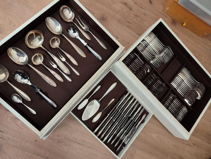 Zilver bestek koninklijke beheer, Antiek en Kunst, Antiek | Bestek, Ophalen