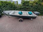Te Koop Quicksilver 410SL Set aluminium V bodem boot., Watersport en Boten, Vis- en Consoleboten, Ophalen, Gebruikt, Tot 10 pk
