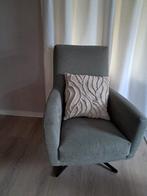 Morini draaifauteuil, lichtgroen, zwarte poot, Huis en Inrichting, Fauteuils, Ophalen, Zo goed als nieuw, 50 tot 75 cm