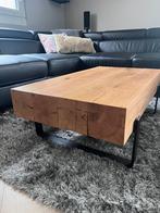 Z.G.A.N! Salontafel massief eiken balken 100x55cm, Huis en Inrichting, Tafels | Salontafels, 50 tot 100 cm, Minder dan 50 cm, 100 tot 150 cm