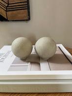 Set Concrete Beige Globes Desk Decor , Cement Japandi Style, Ophalen of Verzenden, Gebruikt