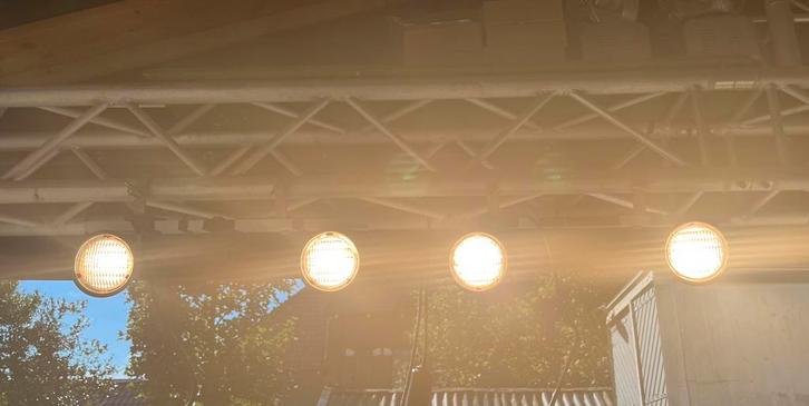 Blinder set van 2 (4lampen), Muziek en Instrumenten, Licht en Laser, Gebruikt, Overige typen, Kleur, Ophalen of Verzenden