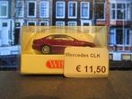 Mercedes Benz C209 CLK Klasse - Wiking rood-metallic, Hobby en Vrije tijd, Modelauto's | 1:87, Ophalen of Verzenden, Zo goed als nieuw