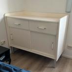 Vintage commode jaren 60 wit, Ophalen, Gebruikt, 50 tot 70 cm, 100 cm of meer