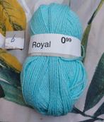 1 bol wol mint blauw (Royal), Ophalen of Verzenden, Nieuw, Breien of Haken, Wol of Garen