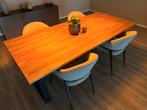 Complete eettafel set, 4 stoelen en tafel., Huis en Inrichting, Tafels | Eettafels, Ophalen, 200 cm of meer, 50 tot 100 cm, Zo goed als nieuw