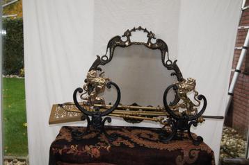 Haardbokken/haardscherm/Haardstel  (Heel Exclusief ) beschikbaar voor biedingen