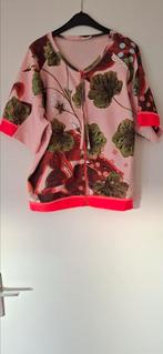 PRACHTIG OILILY VEST  MET MOOIE  BLOEMEN, Ophalen of Verzenden, Zo goed als nieuw, Maat 38/40 (M)