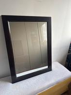 Donkerbruine rechthoekige spiegel, Huis en Inrichting, 100 tot 150 cm, Ophalen of Verzenden, Zo goed als nieuw, Rechthoekig
