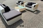 Design set tuinmeubelen fauteuils + sofa + tafel, Ophalen, 5 zitplaatsen, Bank, Zo goed als nieuw
