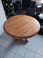 Houten Eettafel - Rond 120 diameter, Huis en Inrichting, Tafels | Eettafels, Ophalen, Gebruikt, 100 tot 150 cm, Vier personen