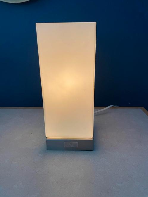 Jan des Bouvrie Tafellamp Touch Kubistisch, Huis en Inrichting, Lampen | Tafellampen, Gebruikt, Minder dan 50 cm, Glas, Ophalen of Verzenden