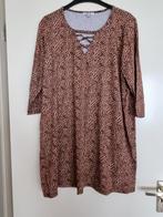 Jurk / (tuniek) met Luipaardprint Maat 52, Bruin, Maat 46/48 (XL) of groter, Ophalen of Verzenden, Knielengte