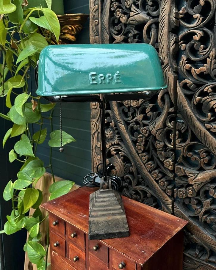 Art Deco Erpe Lamp, Huis en Inrichting, Lampen | Tafellampen, Zo goed als nieuw, Minder dan 50 cm, Ophalen of Verzenden