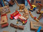 mooie oude verzameling hout speel goed, Antiek en Kunst, Ophalen of Verzenden