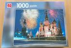 puzzel rode plein 1000 stukjes - Jumbo, Ophalen of Verzenden, 500 t/m 1500 stukjes, Gebruikt, Legpuzzel