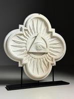 Antiek marmeren Alziend Oog - ca. 1890, uniek stuk, Ophalen