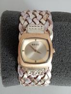 Dames horloge, Sieraden, Tassen en Uiterlijk, Horloges | Dames, Overige merken, Leer, Staal, Polshorloge