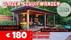 Glazen schuifwanden - Nu €180 per meter compleet WINTER SALE