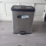 EKO prullenbak 2x 30 Liter RVS, Huis en Inrichting, Woonaccessoires | Prullenbakken, Rvs, 40 liter of meer, Ophalen of Verzenden