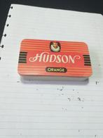 Oud blikken sigaretten doos van hudson, Ophalen of Verzenden, Gebruikt, Tabaksdoos of Verpakking